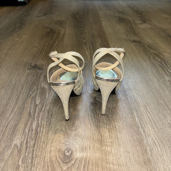 Silver Glitter Heels - Picture 3 of 4